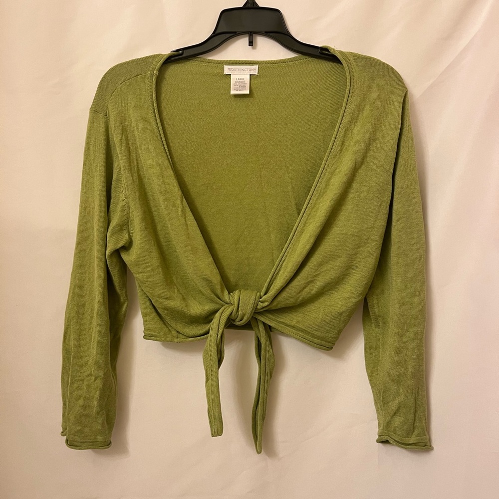 Beautiful Green Vintage Cardigan
